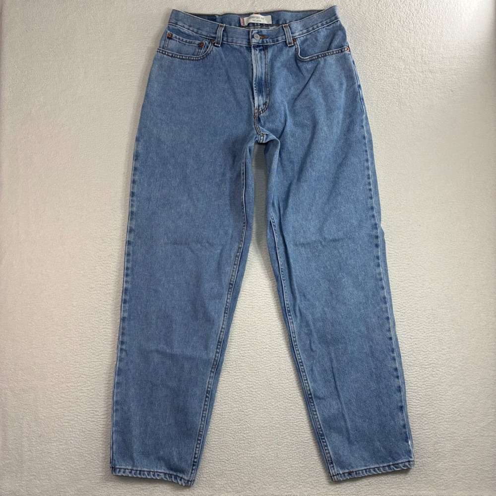 Levis 560 Comfort Fit Jeans Men 35x34 Blue Faded Relaxed Taper Casual Loose Y2K